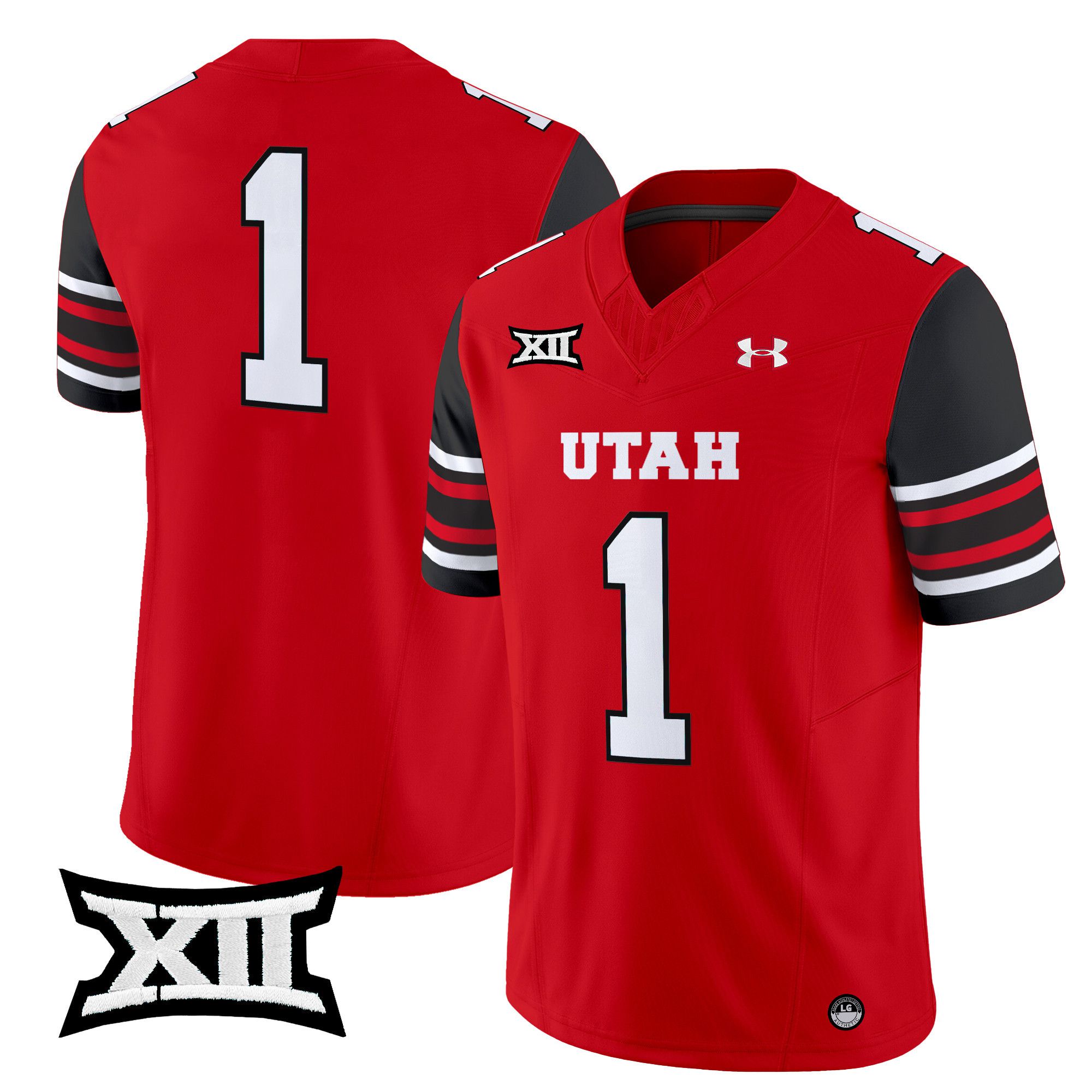 Men Utah Utes #1 No Name Red 2024 Vapor Limited NCAA Jersey->more ncaa teams->NCAA Jersey